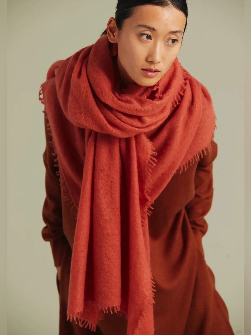 Mirror In The Sky Open Knitted Shawl Plain Size 85x200